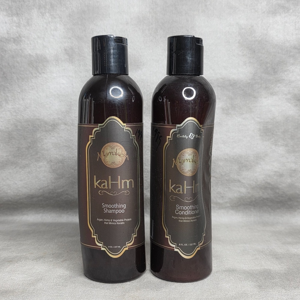 Earthly Body Marrakesh KaHm Smoothing Shampoo & Conditioner 8oz./237ml New